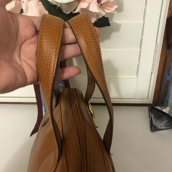 Authentic RARE CHRISTIAN DIOR Iguana embossed leather handbag - Picture 3 of 12